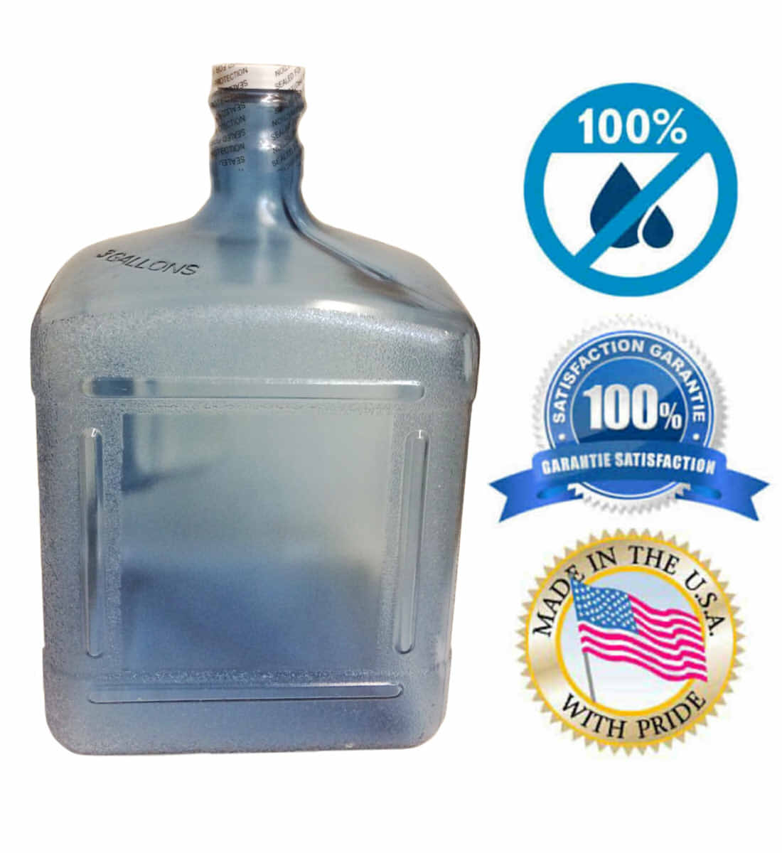 AquaNation 2 Gallon Reusable Food Grade Safe Plastic Water Bottle Jug –  AquaNation™
